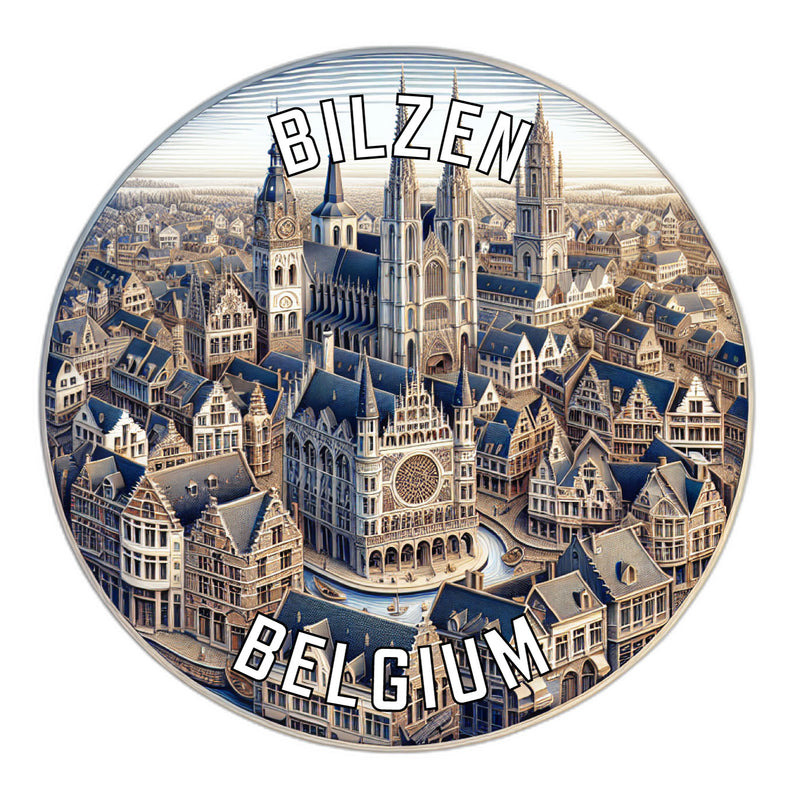 Bilzen Belgium Souvenir Vinyl Decal Sticker 2-Inch