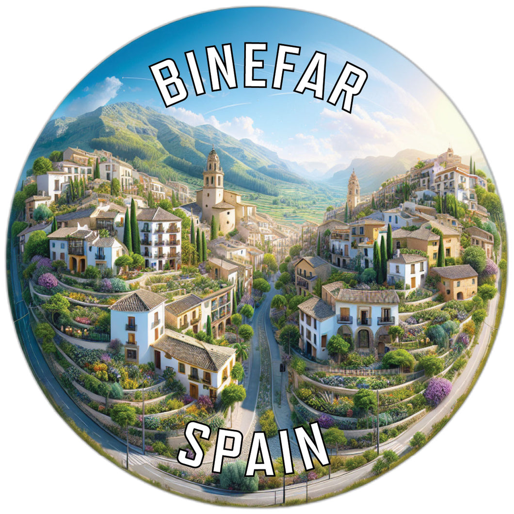 Binefar Spain Souvenir Die Cut Flat Magnet 2-Inch