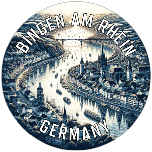 Bingen am Rhein Germany Souvenir Vinyl Decal Sticker 2-Inch
