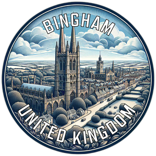 Bingham United Kingdom Souvenir Vinyl Decal Sticker 6-Inch