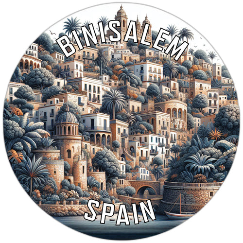 Binisalem Spain Souvenir Die Cut Flat Magnet 2-Inch