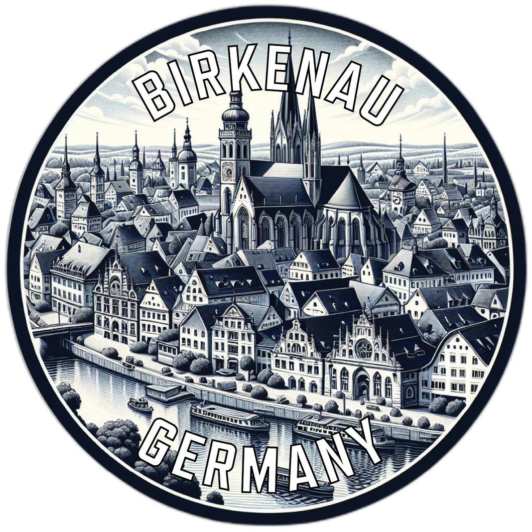 Birkenau Germany Souvenir Die Cut Flat Magnet 6-Inch