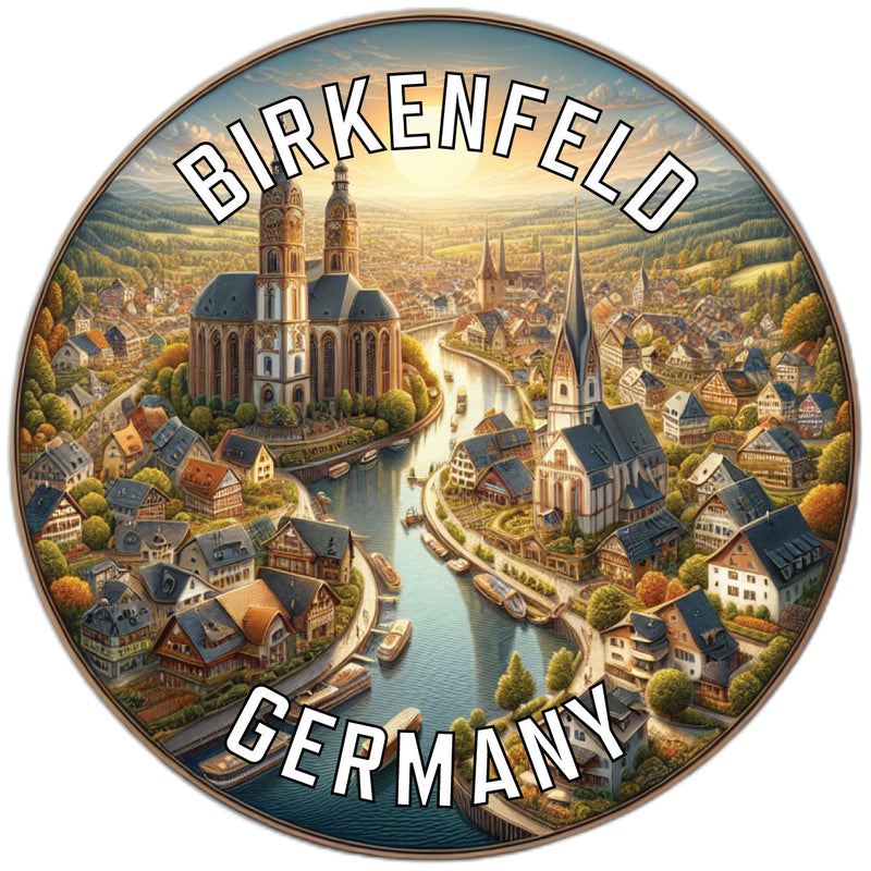 Birkenfeld Germany Souvenir Die Cut Flat Magnet 4-Inch