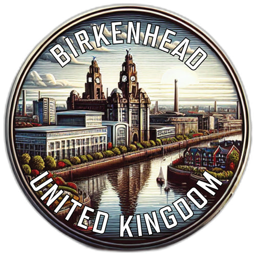 Birkenhead United Kingdom Souvenir Die Cut Flat Magnet 2-Inch