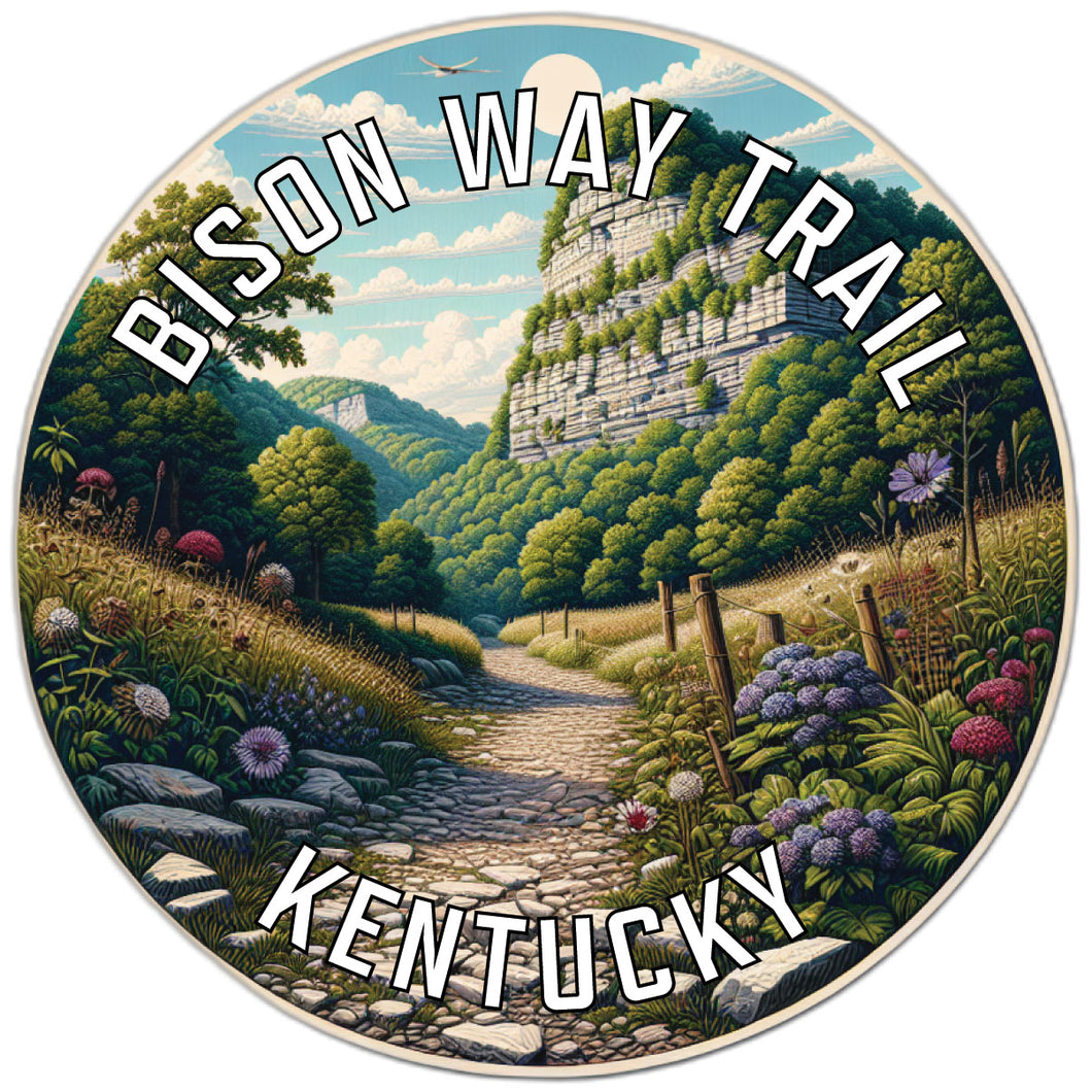 Bison Way Trail Souvenir Vinyl Decal Sticker 2-Inch