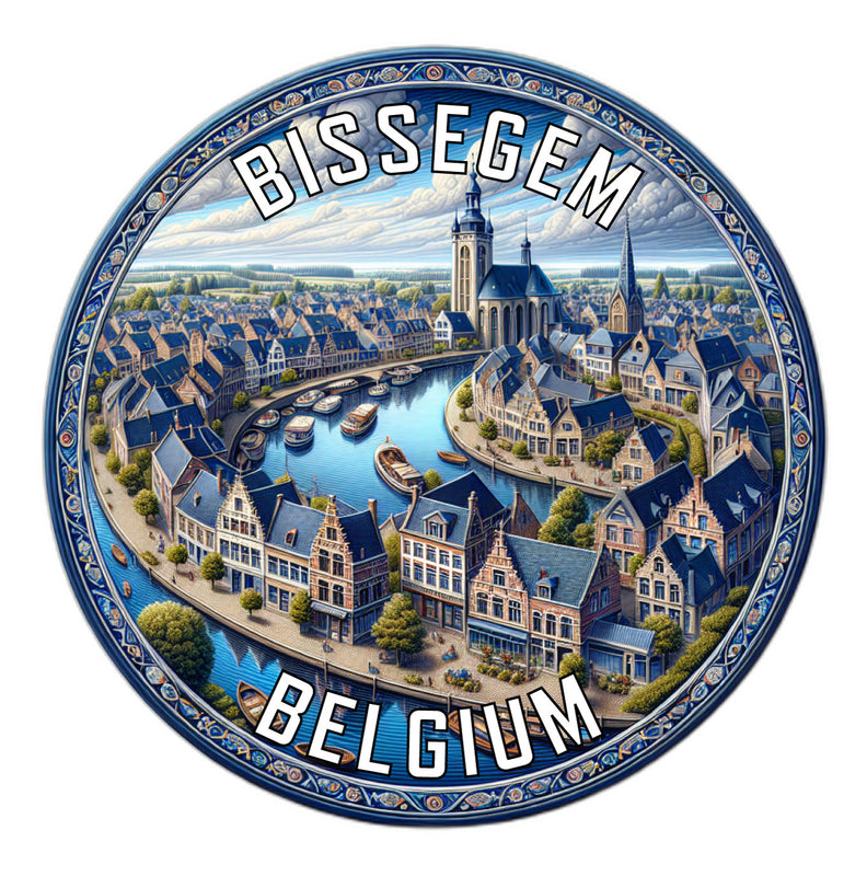 Bissegem Belgium Souvenir Vinyl Decal Sticker 2-Inch