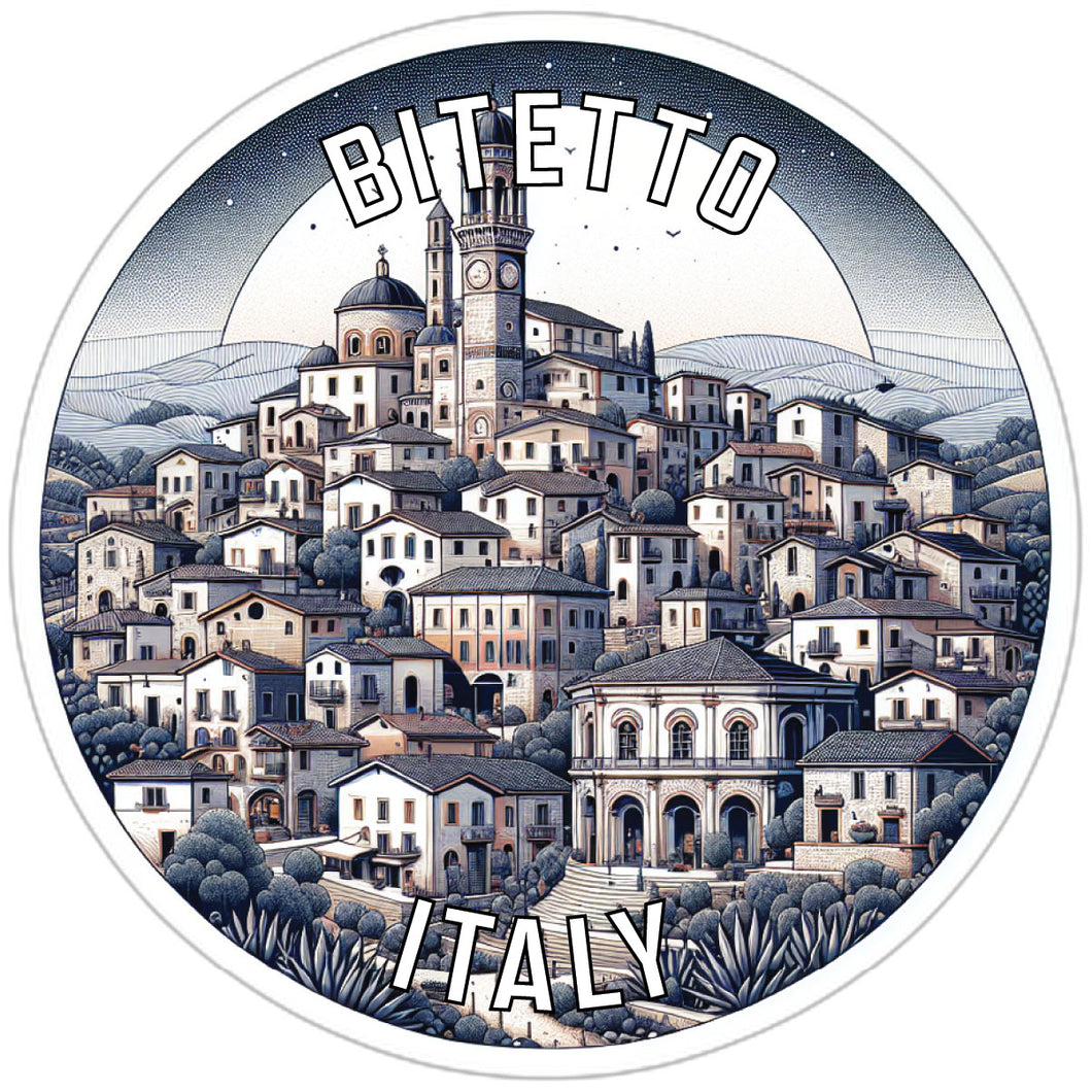 Bitetto Italy Souvenir Die Cut Flat Magnet 6-Inch