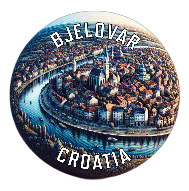 Bjelovar Croatia Souvenir Die Cut Flat Magnet 2-Inch