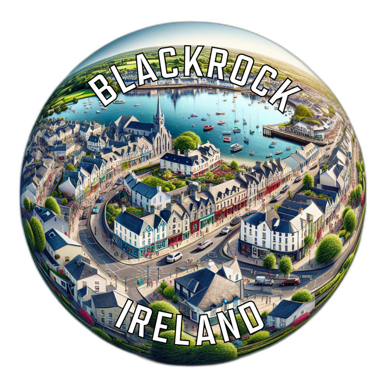 Blackrock Ireland Souvenir Die Cut Flat Magnet 6-Inch