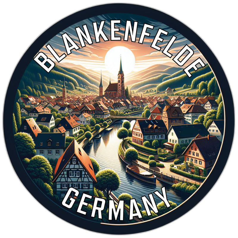 Blankenfelde Germany Souvenir Die Cut Flat Magnet 6-Inch