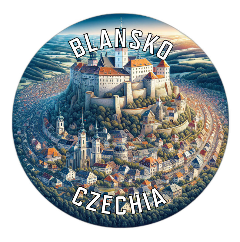 Blansko Czechia Souvenir Die Cut Flat Magnet 2-Inch