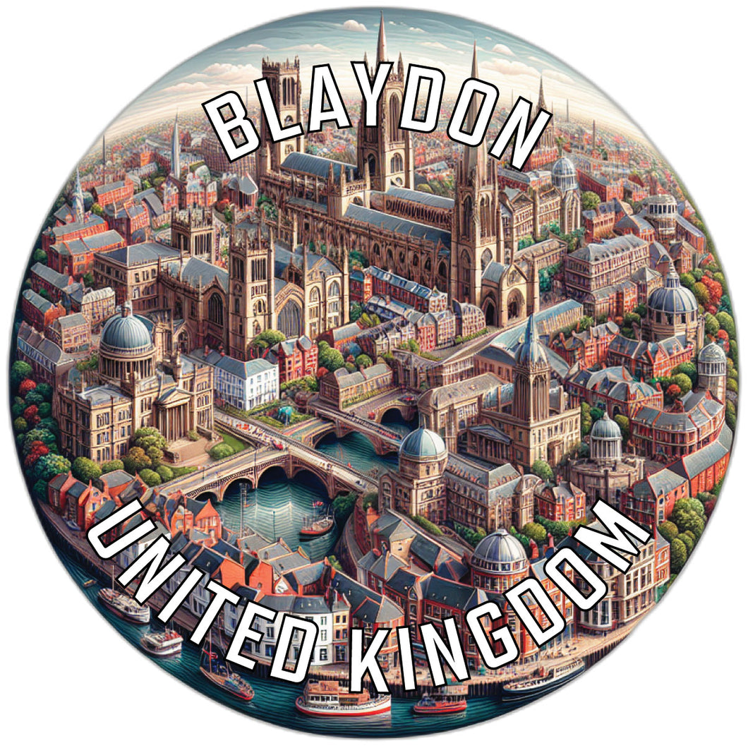 Blaydon United Kingdom Souvenir Vinyl Decal Sticker 6-Inch