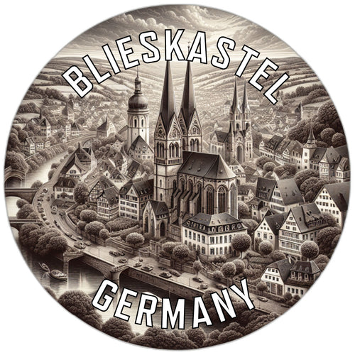 Blieskastel Germany Souvenir Die Cut Flat Magnet 6-Inch