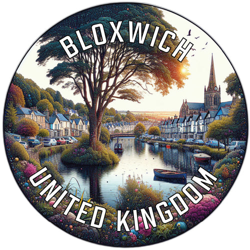 Bloxwich United Kingdom Souvenir Die Cut Flat Magnet 6-Inch