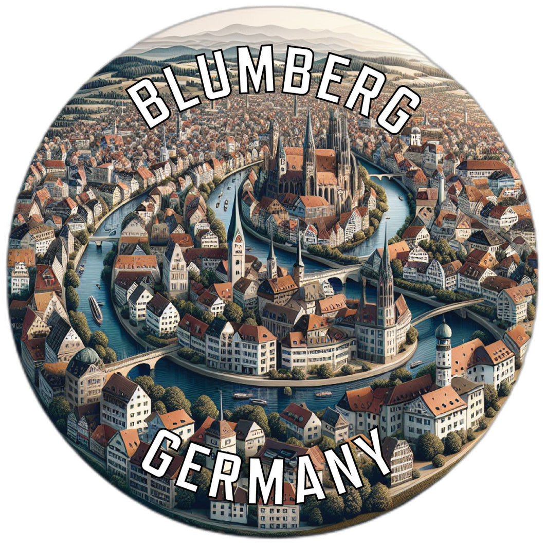 Blumberg Germany Souvenir Die Cut Flat Magnet 6-Inch