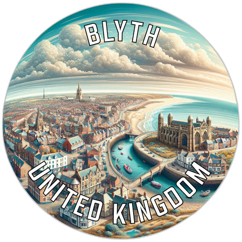 Blyth United Kingdom Souvenir Die Cut Flat Magnet 2-Inch