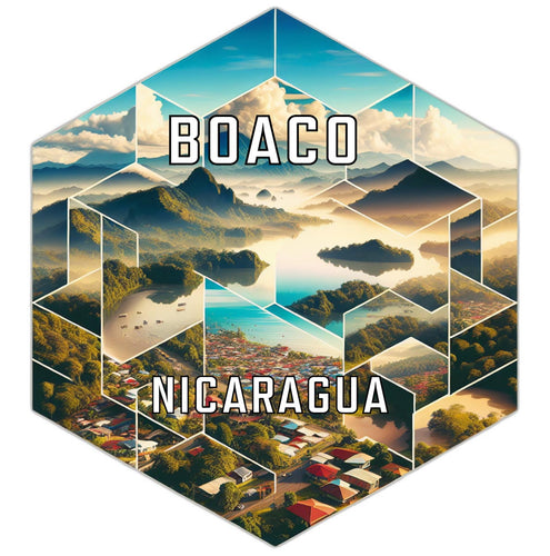 Boaco Nicaragua Travel Destination Souvenir Vinyl Decal Sticker 6-Inch