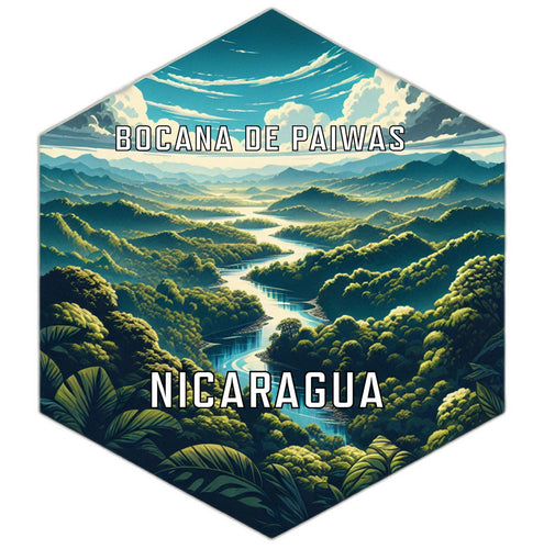 Bocana De Paiwas Nicaragua Travel Destination Souvenir Vinyl Decal Sticker 2-Inch