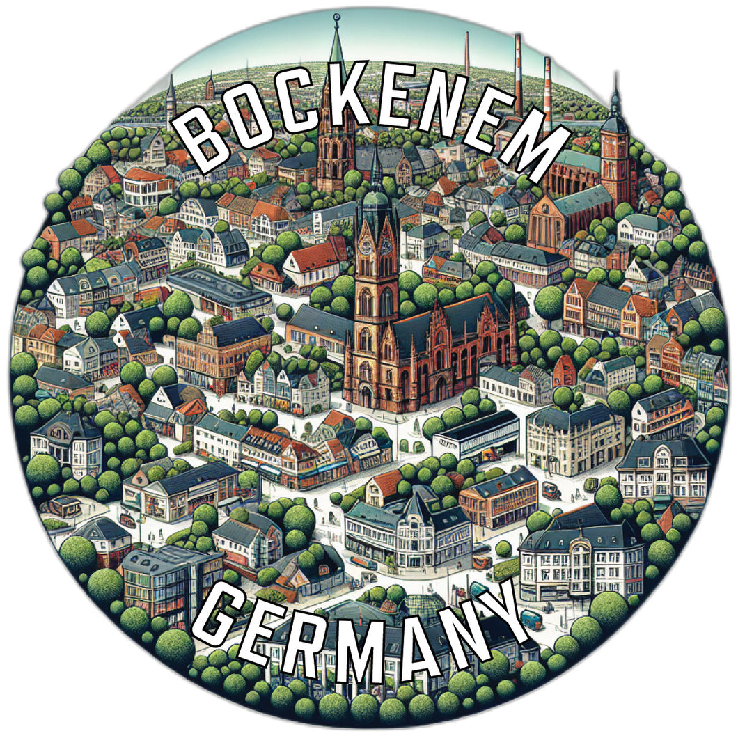 Bockenem Germany Souvenir Die Cut Flat Magnet 6-Inch