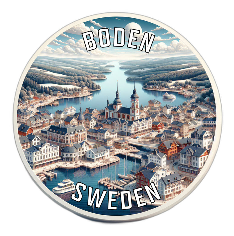 Boden Sweden Souvenir Vinyl Decal Sticker 2-Inch