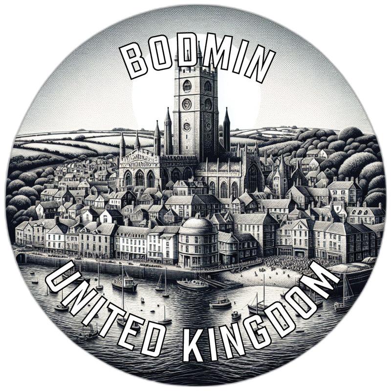 Bodmin United Kingdom Souvenir Die Cut Flat Magnet 6-Inch