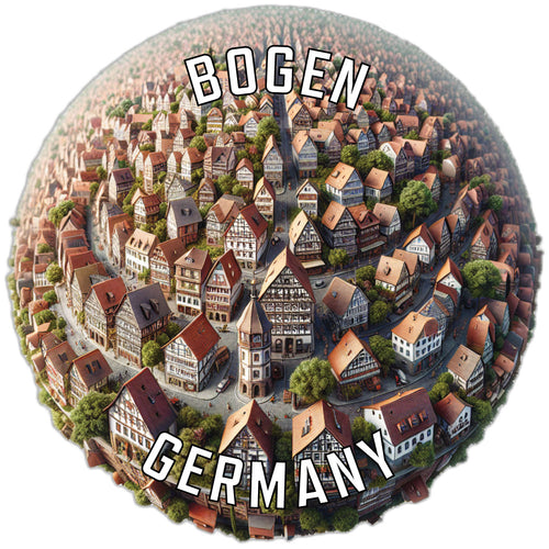 Bogen Germany Souvenir Die Cut Flat Magnet 2-Inch