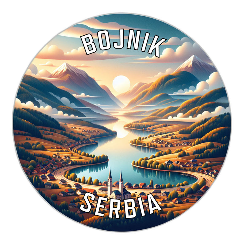 Bojnik Serbia Souvenir Die Cut Flat Magnet 2-Inch