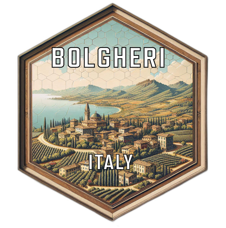 Bolgheri Italy Travel Destination Souvenir Vinyl Decal Sticker 2-Inch