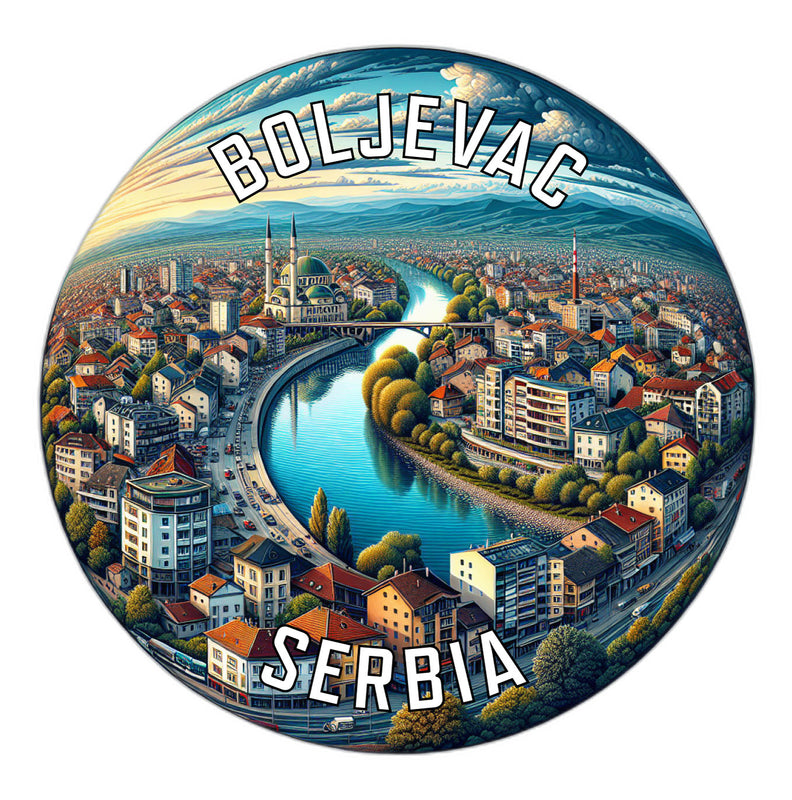 Boljevac Serbia Souvenir Die Cut Flat Magnet 2-Inch