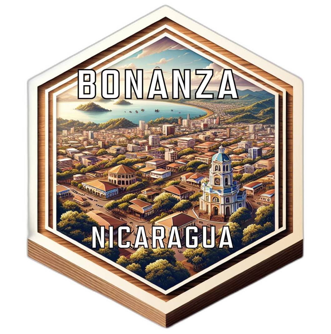 Bonanza Nicaragua Travel Destination Souvenir Vinyl Decal Sticker 6-Inch