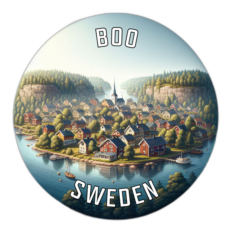 Boo Sweden Souvenir Vinyl Decal Sticker 6-Inch