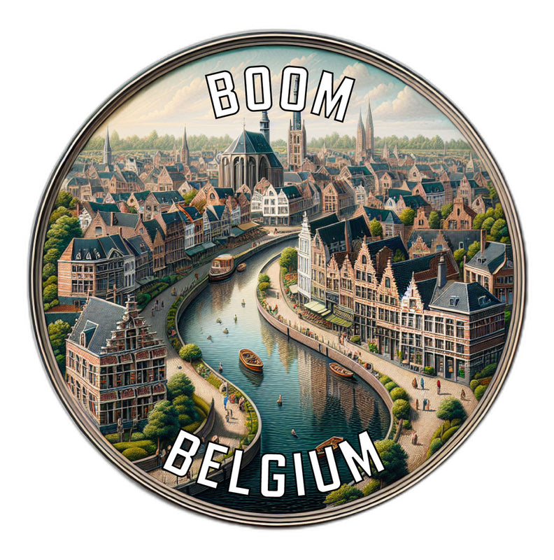 Boom Belgium Souvenir Vinyl Decal Sticker 2-Inch