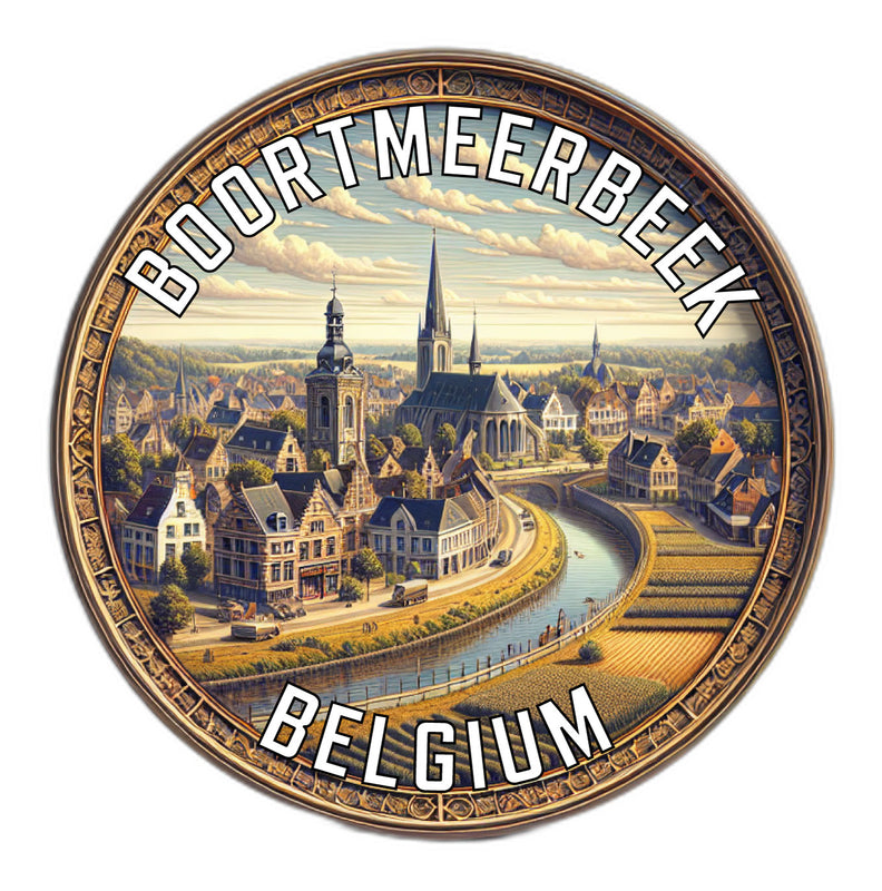 Boortmeerbeek Belgium Souvenir Die Cut Flat Magnet 2-Inch