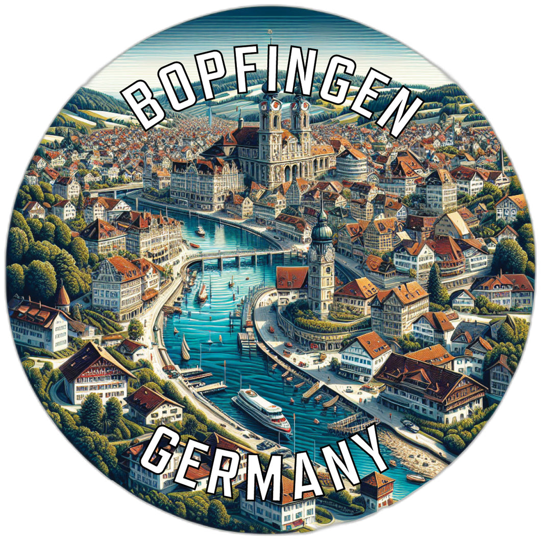 Bopfingen Germany Souvenir Vinyl Decal Sticker 4-Inch
