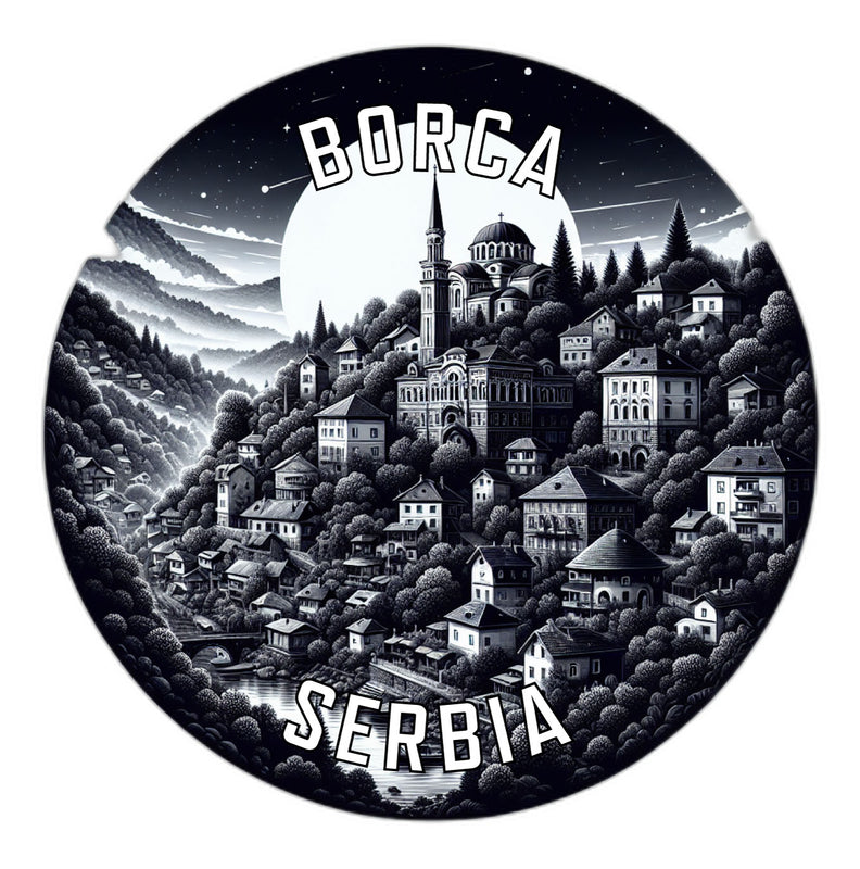 Borca Serbia Souvenir Vinyl Decal Sticker 2-Inch