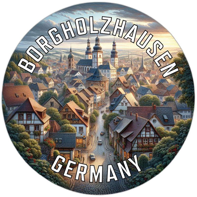 Borgholzhausen Germany Souvenir Die Cut Flat Magnet 2-Inch