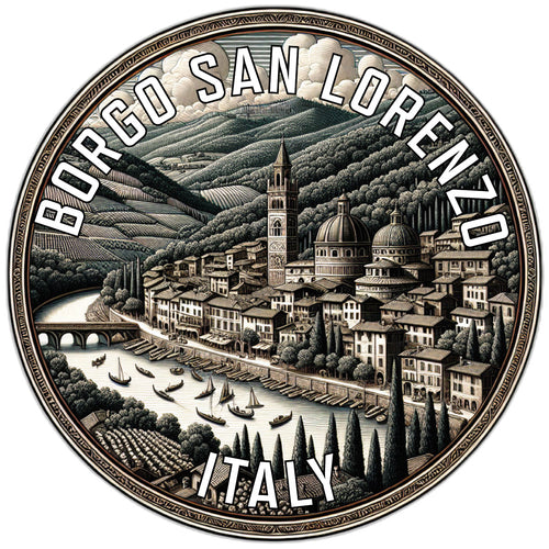 Borgo San Lorenzo Italy Souvenir Vinyl Decal Sticker 6-Inch
