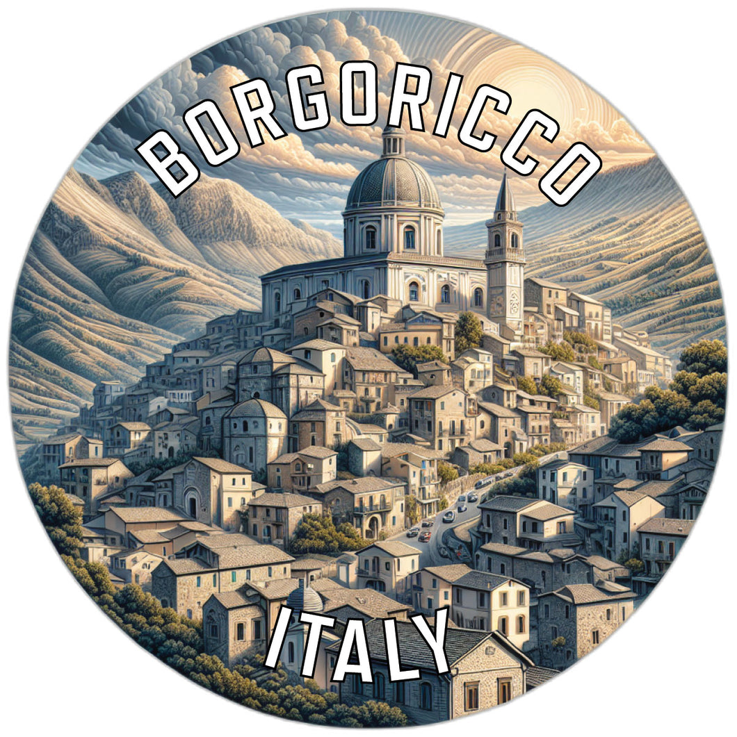Borgoricco Italy Souvenir Die Cut Flat Magnet 2-Inch