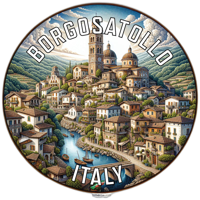 Borgosatollo Italy Souvenir Die Cut Flat Magnet 2-Inch