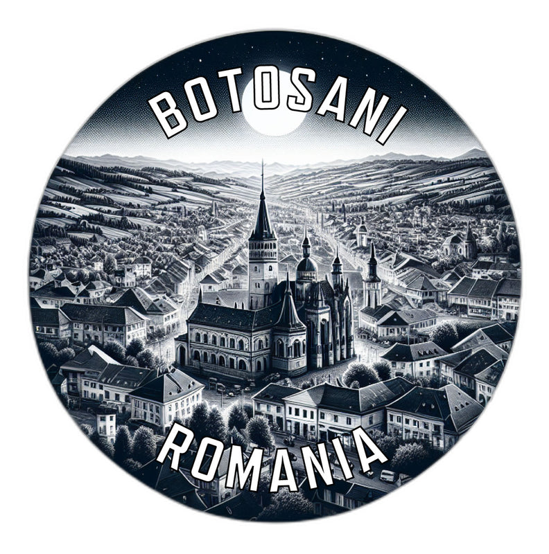 Botosani Romania Souvenir Die Cut Flat Magnet 2-Inch