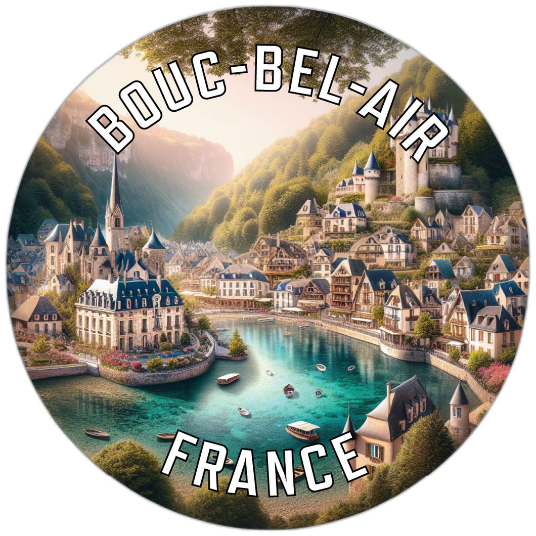 Bouc Bel Air France Souvenir Die Cut Flat Magnet 2-Inch