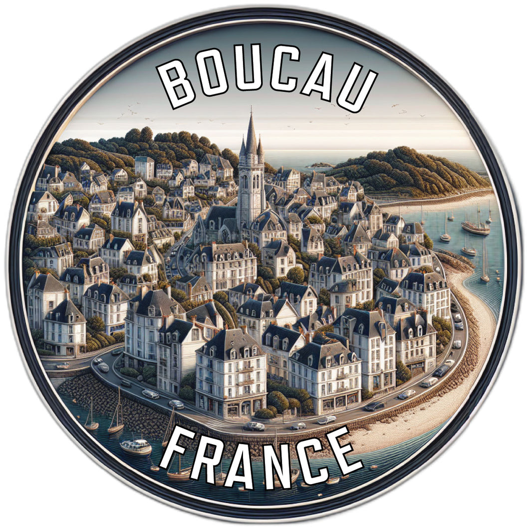 Boucau France Souvenir Vinyl Decal Sticker 2-Inch