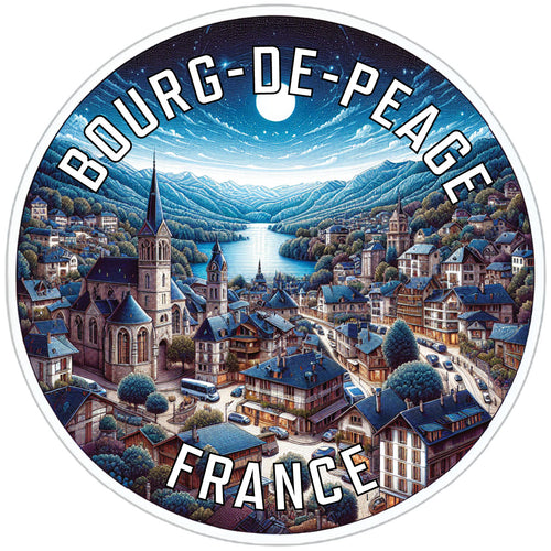 Bourg de Peage France Souvenir Die Cut Flat Magnet 6-Inch