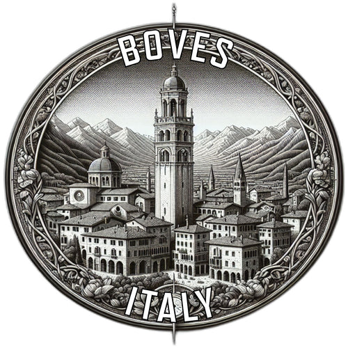 Boves Italy Souvenir Die Cut Flat Magnet 6-Inch