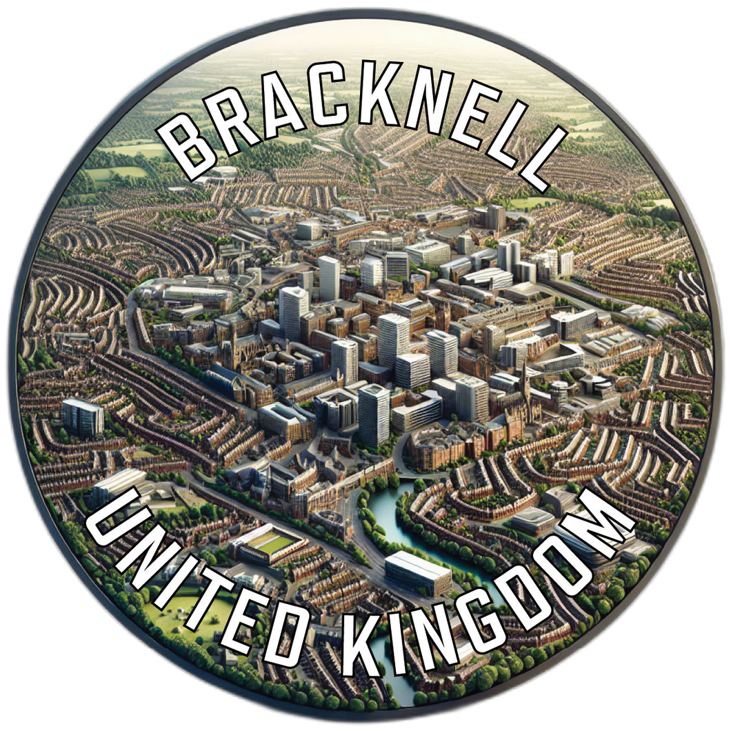 Bracknell United Kingdom Souvenir Die Cut Flat Magnet 2-Inch