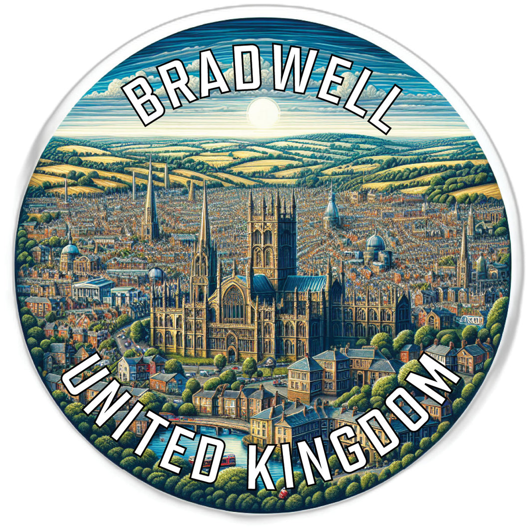 Bradwell United Kingdom Souvenir Vinyl Decal Sticker 2-Inch