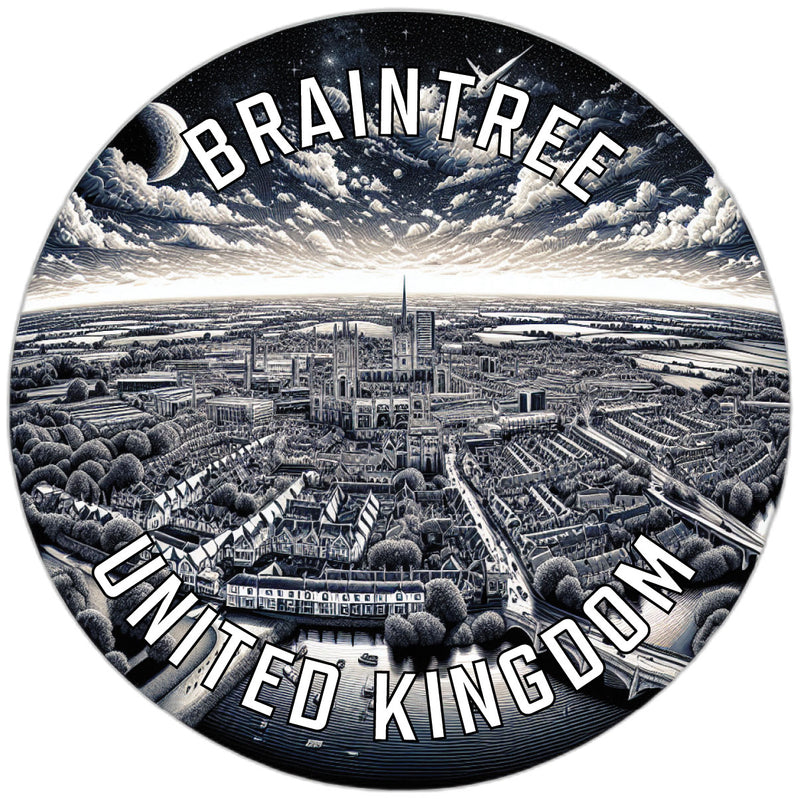 Braintree United Kingdom Souvenir Vinyl Decal Sticker 2-Inch