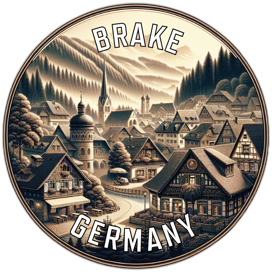 Brake Germany Souvenir Vinyl Decal Sticker 6-Inch