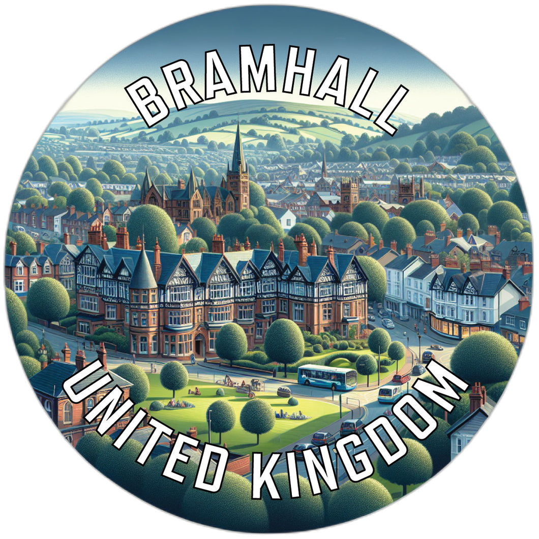 Bramhall United Kingdom Souvenir Die Cut Flat Magnet 2-Inch