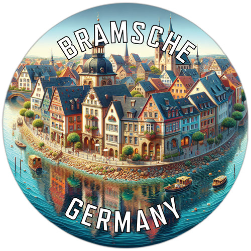 Bramsche Germany Souvenir Die Cut Flat Magnet 3-Inch